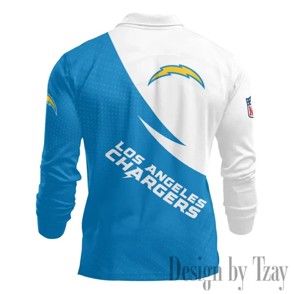 Los Angeles Chargers Fashion Men's Business Long Sleeve T-Shirt SPTLSPS377 - Image 3
