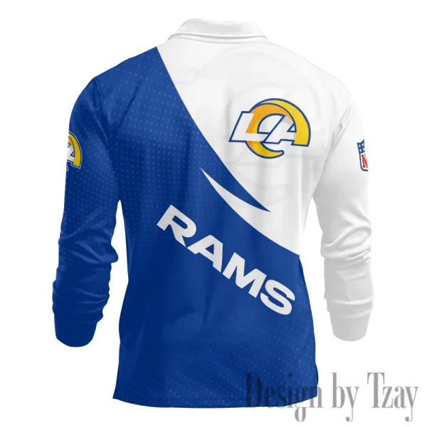 Los Angeles Rams Fashion Men's Business Long Sleeve T-Shirt SPTLSPS378 - Image 3