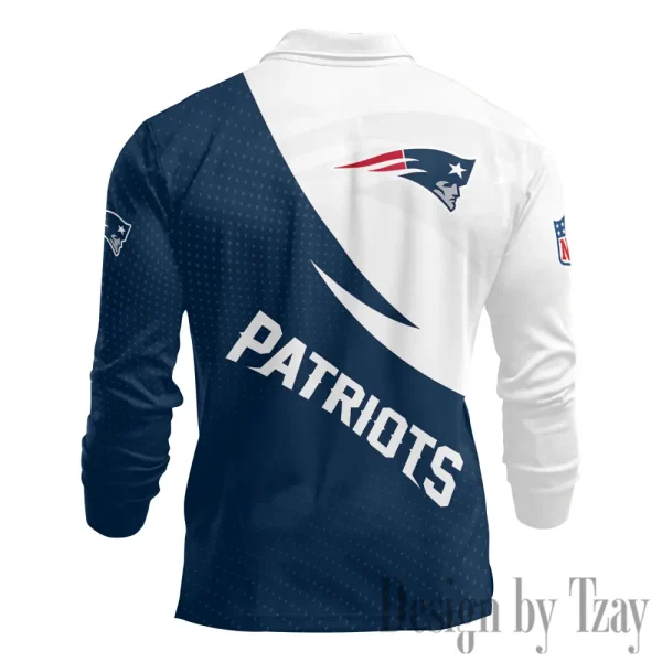 New England Patriots Fashion Men's Business Long Sleeve T-Shirt SPTLSPS381 - Image 3