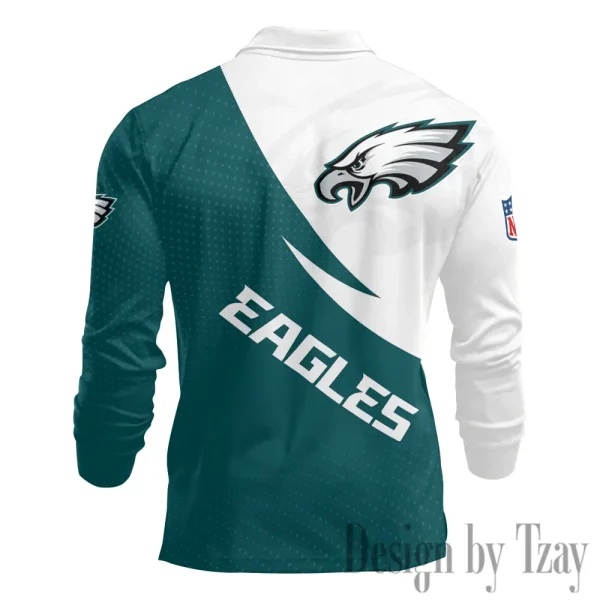 Philadelphia Eagles Fashion Men's Business Long Sleeve T-Shirt SPTLSPS385 - Image 3