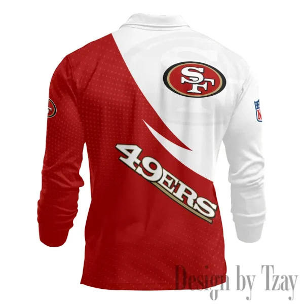 San Francisco 49ers Fashion Men's Business Long Sleeve T-Shirt SPTLSPS387 - Image 3
