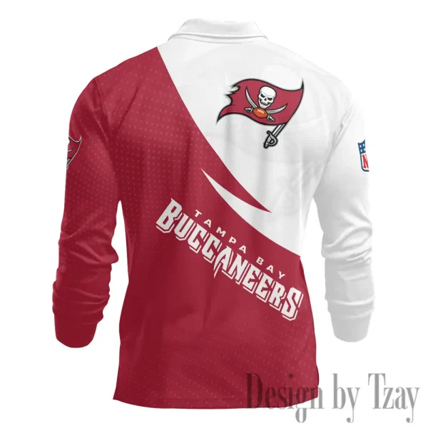 Tampa Bay Buccaneers Fashion Men's Business Long Sleeve T-Shirt SPTLSPS389 - Image 3