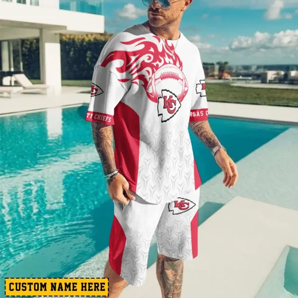 Kansas City Chiefs Limited Edition Summer Collection T-shirt And Shorts Set AZTS1541
