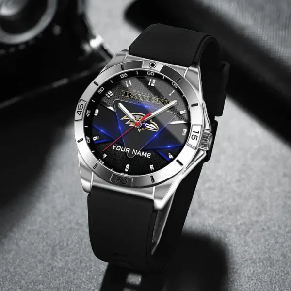 Baltimore Ravens Analog Wrist Watch WINWATL10348 - Image 5