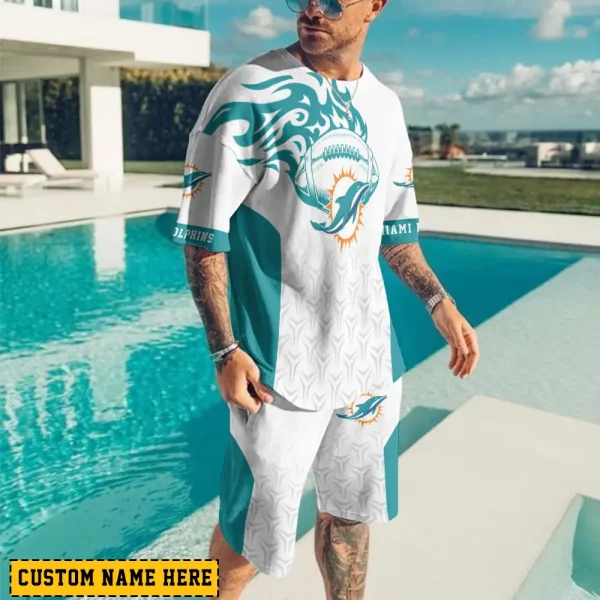 Miami Dolphins Limited Edition Summer Collection T-shirt And Shorts Set AZTS1545