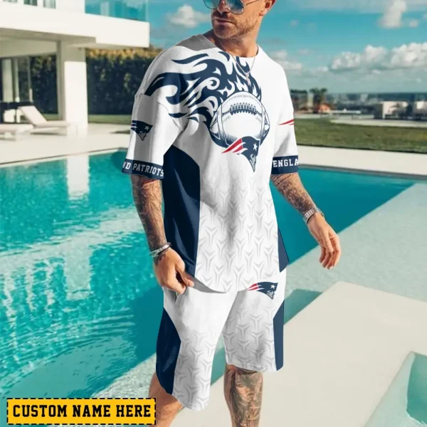 New England Patriots Limited Edition Summer Collection T-shirt And Shorts Set AZTS1547