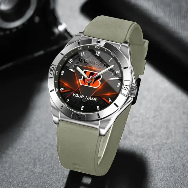 Cincinnati Bengals Analog Wrist Watch WINWATL10352 - Image 6