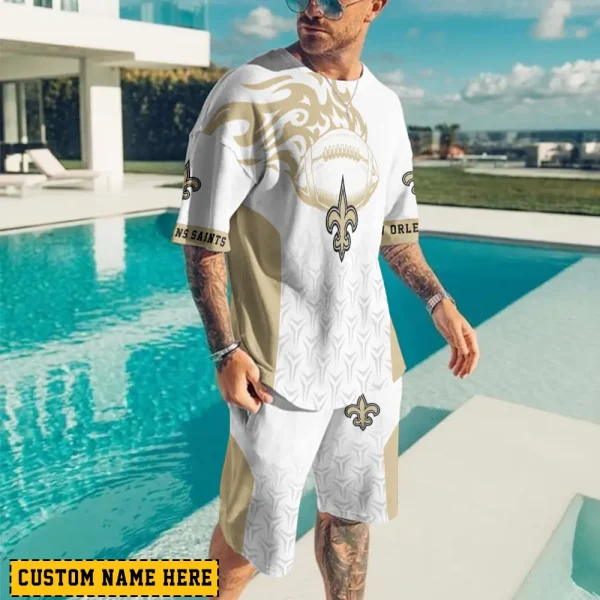 New Orleans Saints Limited Edition Summer Collection T-shirt And Shorts Set AZTS1548