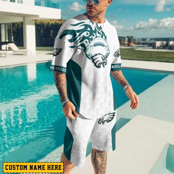 Philadelphia Eagles Limited Edition Summer Collection T-shirt And Shorts Set AZTS1551