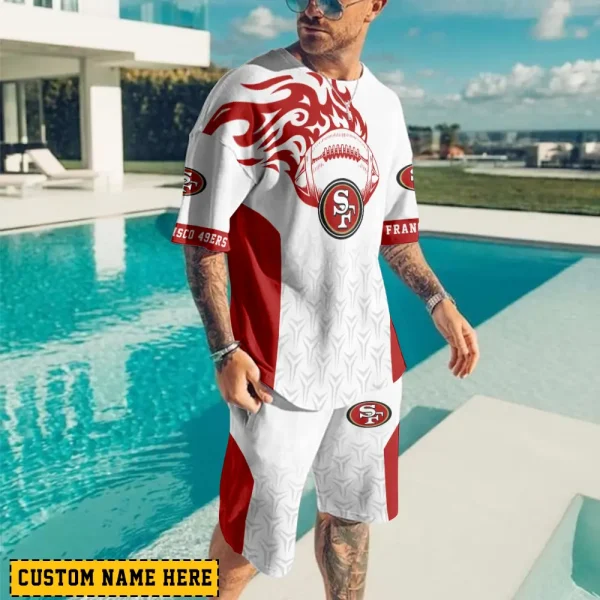 San Francisco 49ers Limited Edition Summer Collection T-shirt And Shorts Set AZTS1553