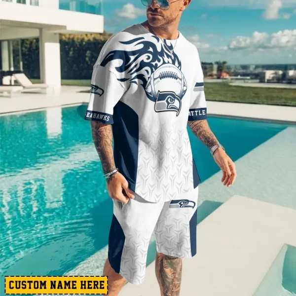 Seattle Seahawks Limited Edition Summer Collection T-shirt And Shorts Set AZTS1554