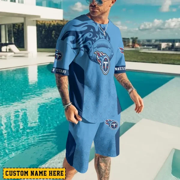 Tennessee Titans Limited Edition Summer Collection T-shirt And Shorts Set AZTS1556