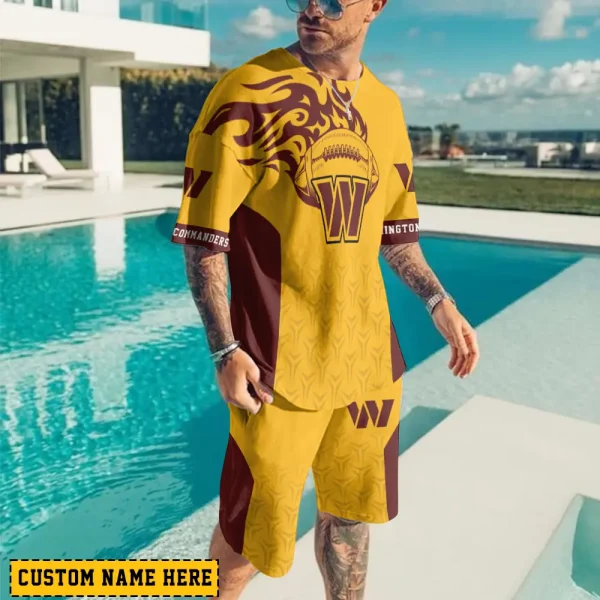 Washington Commanders Limited Edition Summer Collection T-shirt And Shorts Set AZTS1557