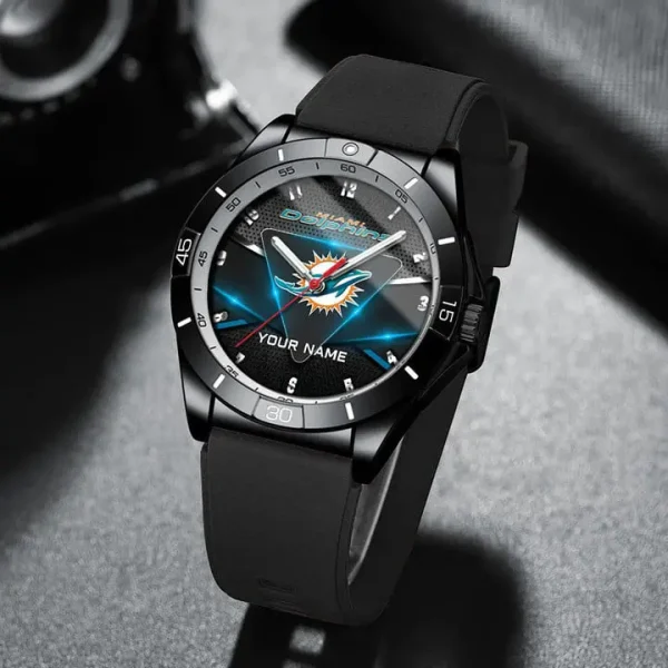 Miami Dolphins Analog Wrist Watch WINWATL10365