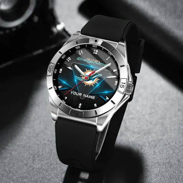 Miami Dolphins Analog Wrist Watch WINWATL10365 - Image 2