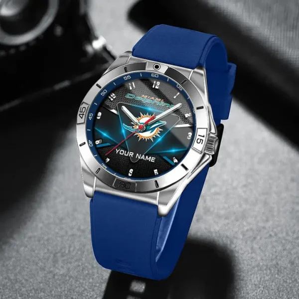 Miami Dolphins Analog Wrist Watch WINWATL10365 - Image 3