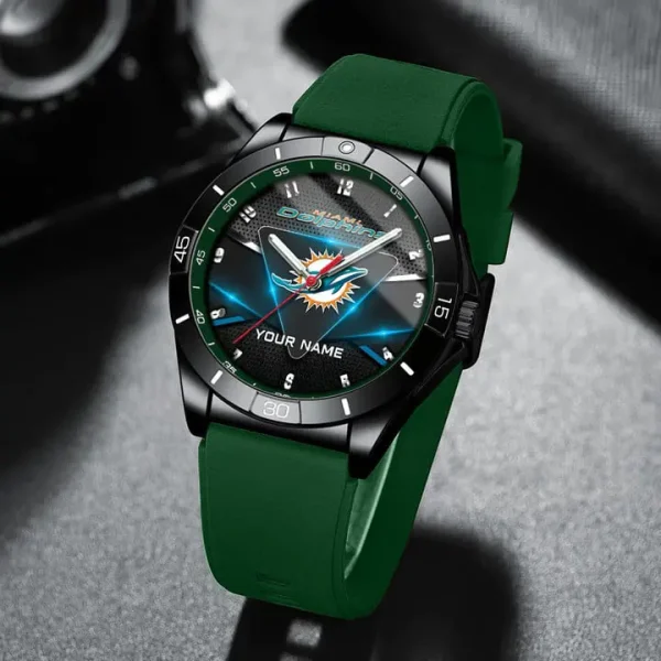 Miami Dolphins Analog Wrist Watch WINWATL10365 - Image 4
