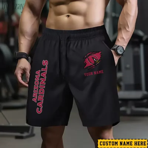 Arizona Cardinals Men's Shorts Badminton Sports Shorts Summer SPTMBSS001 - Image 2