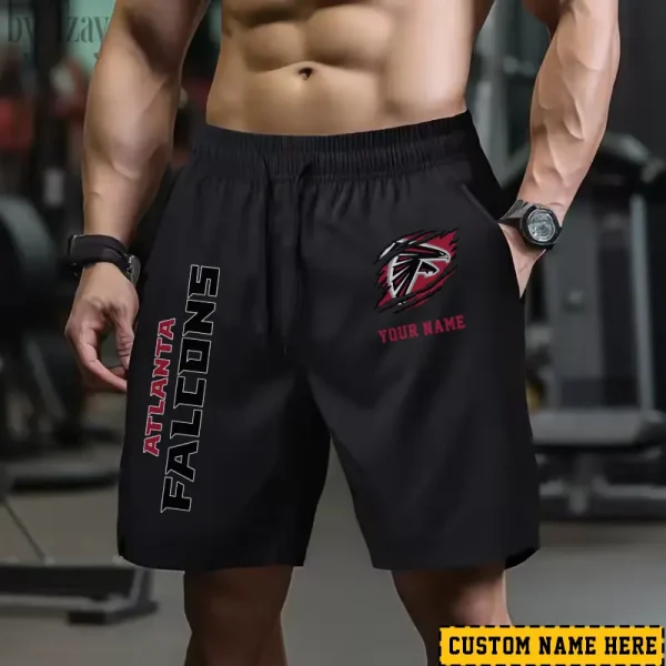Atlanta Falcons Men's Shorts Badminton Sports Shorts Summer SPTMBSS002 - Image 3