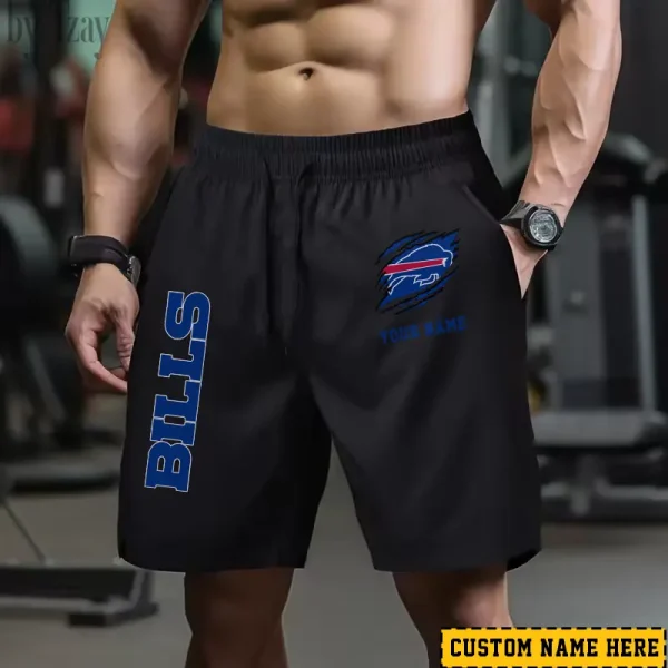 Buffalo Bills Men's Shorts Badminton Sports Shorts Summer SPTMBSS004 - Image 4