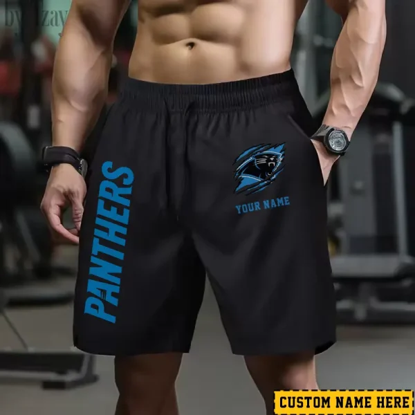 Carolina Panthers Men's Shorts Badminton Sports Shorts Summer SPTMBSS005