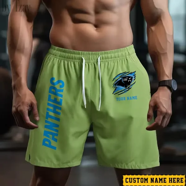 Carolina Panthers Men's Shorts Badminton Sports Shorts Summer SPTMBSS005 - Image 2