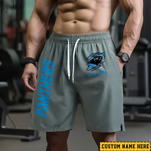 Carolina Panthers Men's Shorts Badminton Sports Shorts Summer SPTMBSS005 - Image 3