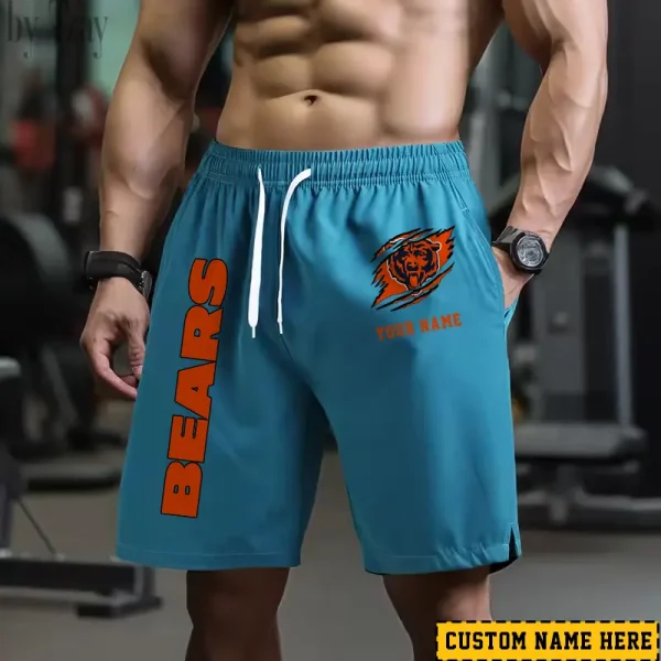Chicago Bears Men's Shorts Badminton Sports Shorts Summer SPTMBSS006 - Image 3