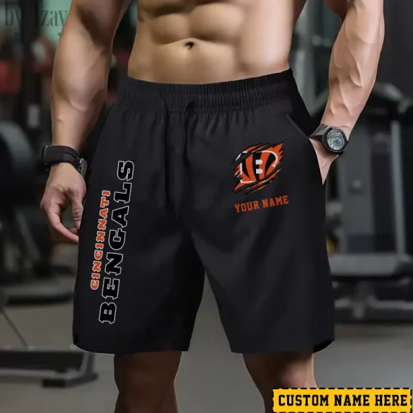 Cincinnati Bengals Men's Shorts Badminton Sports Shorts Summer SPTMBSS007