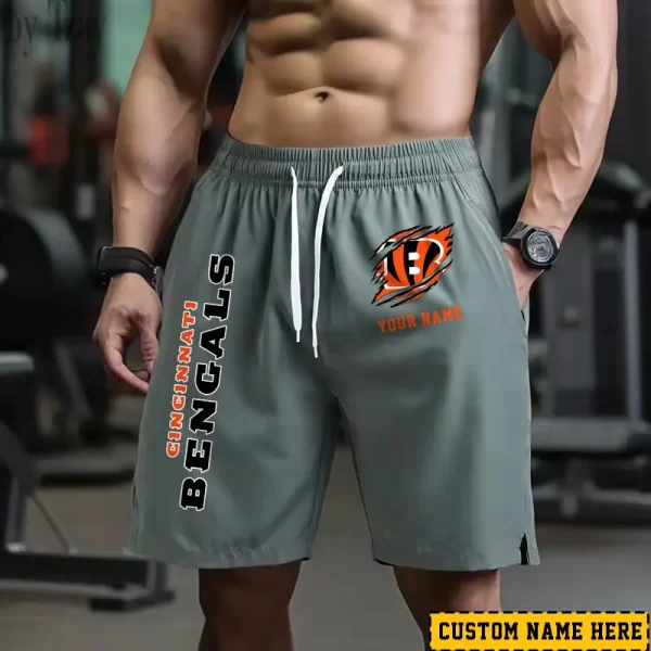 Cincinnati Bengals Men's Shorts Badminton Sports Shorts Summer SPTMBSS007 - Image 2
