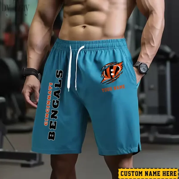 Cincinnati Bengals Men's Shorts Badminton Sports Shorts Summer SPTMBSS007 - Image 3