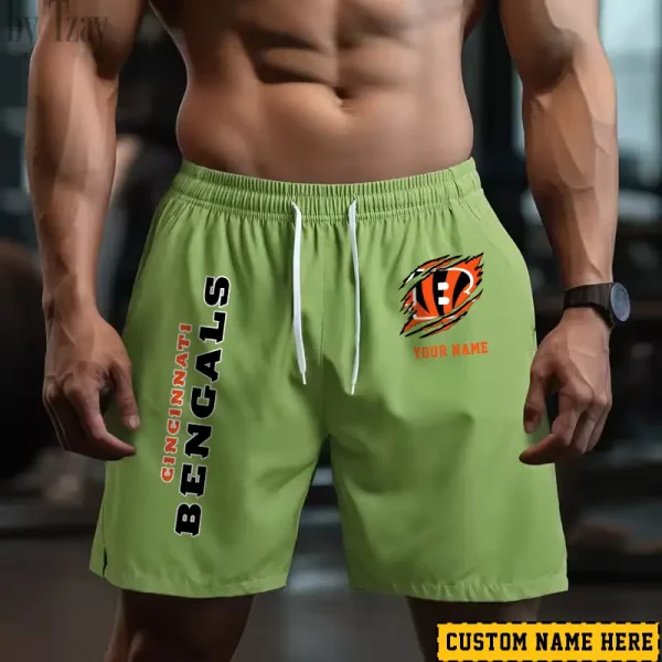 Cincinnati Bengals Men's Shorts Badminton Sports Shorts Summer SPTMBSS007 - Image 4