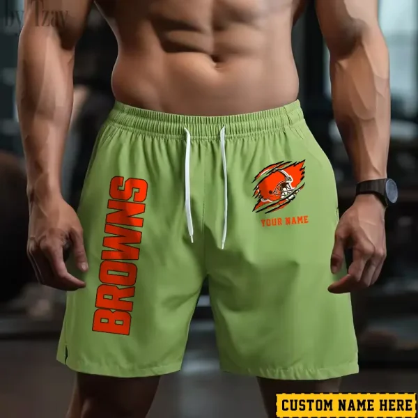 Cleveland Browns Men's Shorts Badminton Sports Shorts Summer SPTMBSS008 - Image 3