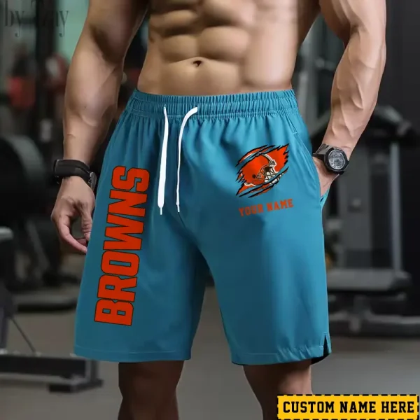 Cleveland Browns Men's Shorts Badminton Sports Shorts Summer SPTMBSS008 - Image 4