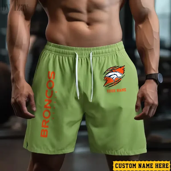 Denver Broncos Men's Shorts Badminton Sports Shorts Summer SPTMBSS010 - Image 2