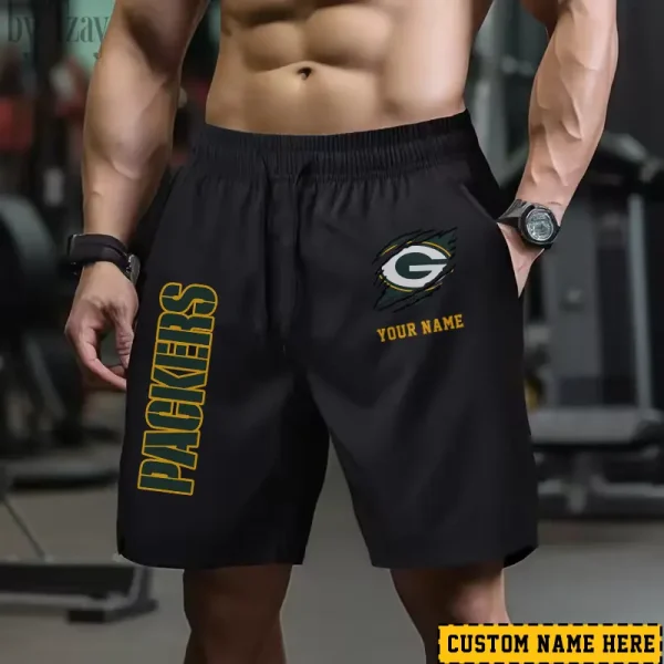 Green Bay Packers Men's Shorts Badminton Sports Shorts Summer SPTMBSS012 - Image 2