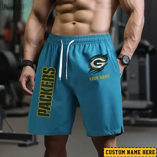 Green Bay Packers Men's Shorts Badminton Sports Shorts Summer SPTMBSS012 - Image 3