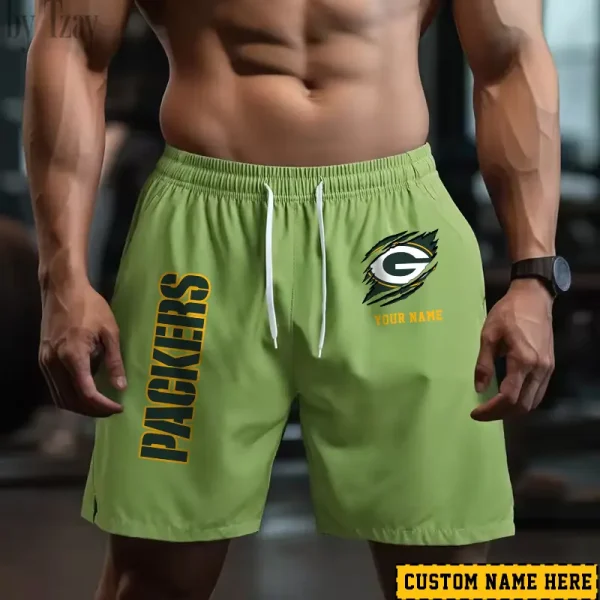 Green Bay Packers Men's Shorts Badminton Sports Shorts Summer SPTMBSS012