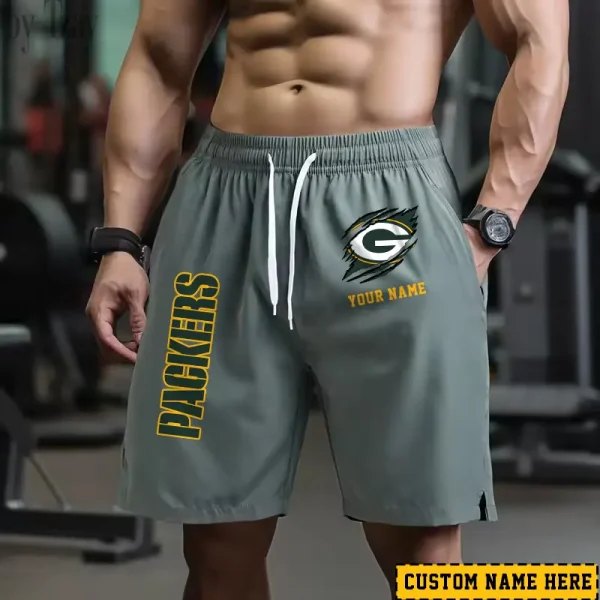 Green Bay Packers Men's Shorts Badminton Sports Shorts Summer SPTMBSS012 - Image 4