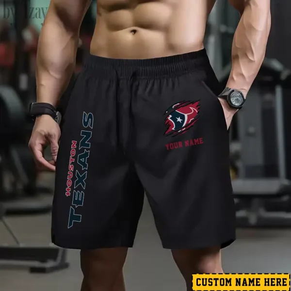 Houston Texans Men's Shorts Badminton Sports Shorts Summer SPTMBSS013