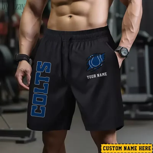 Indianapolis Colts Men's Shorts Badminton Sports Shorts Summer SPTMBSS014 - Image 2
