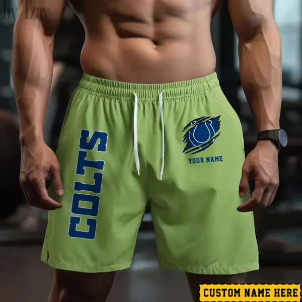 Indianapolis Colts Men's Shorts Badminton Sports Shorts Summer SPTMBSS014 - Image 3