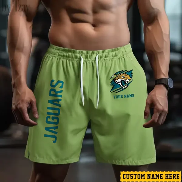 Jacksonville Jaguars Men's Shorts Badminton Sports Shorts Summer SPTMBSS015
