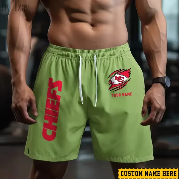Kansas City Chiefs Men's Shorts Badminton Sports Shorts Summer SPTMBSS016 - Image 4