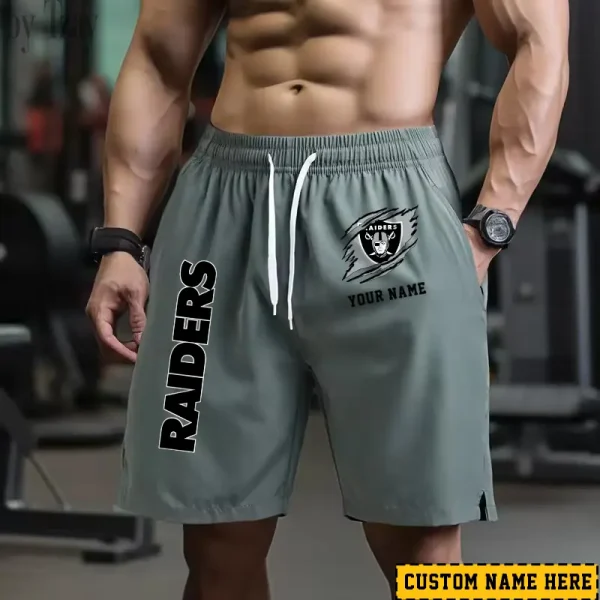 Las Vegas Raiders Men's Shorts Badminton Sports Shorts Summer SPTMBSS017