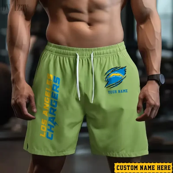 Los Angeles Chargers Men's Shorts Badminton Sports Shorts Summer SPTMBSS018 - Image 2