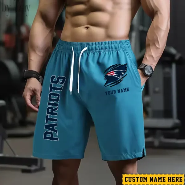 New England Patriots Men's Shorts Badminton Sports Shorts Summer SPTMBSS022 - Image 4