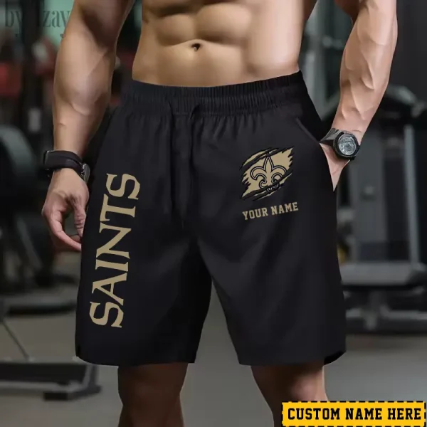 New Orleans Saints Men's Shorts Badminton Sports Shorts Summer SPTMBSS023