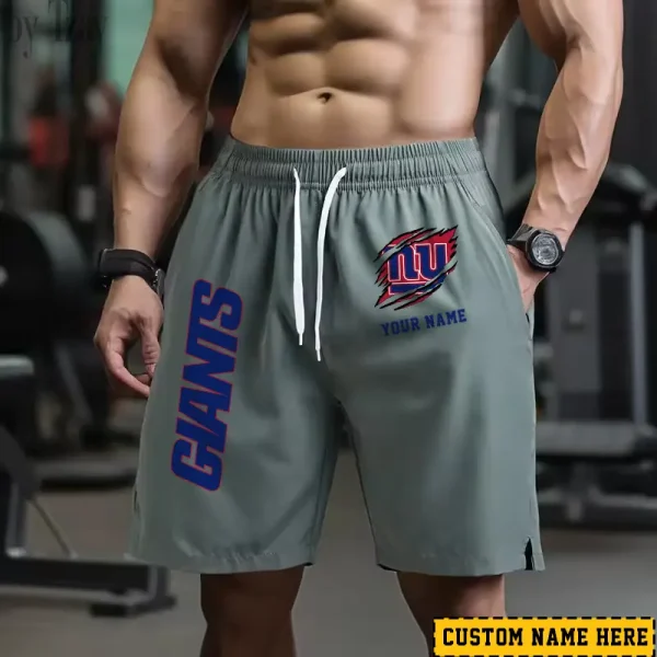 New York Giants Men's Shorts Badminton Sports Shorts Summer SPTMBSS024 - Image 4