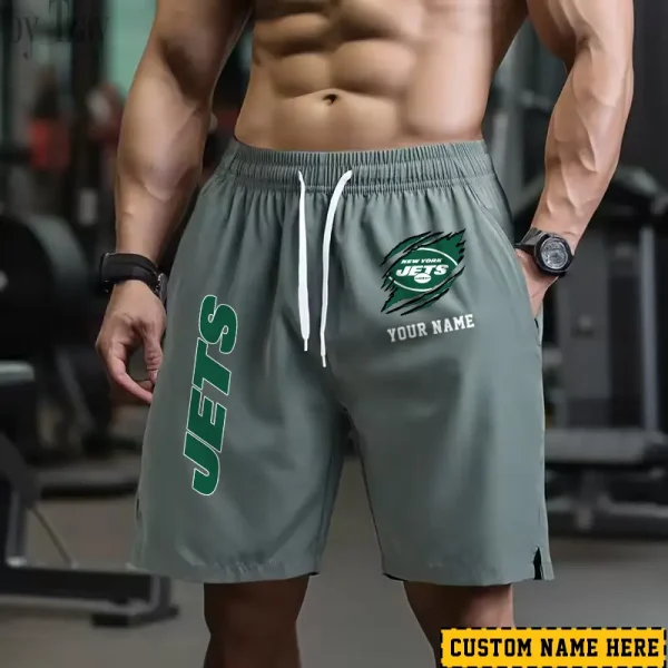 New York Jets Men's Shorts Badminton Sports Shorts Summer SPTMBSS025 - Image 3
